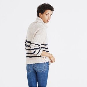 Madewell Mariner Striped Turtleneck Sweater